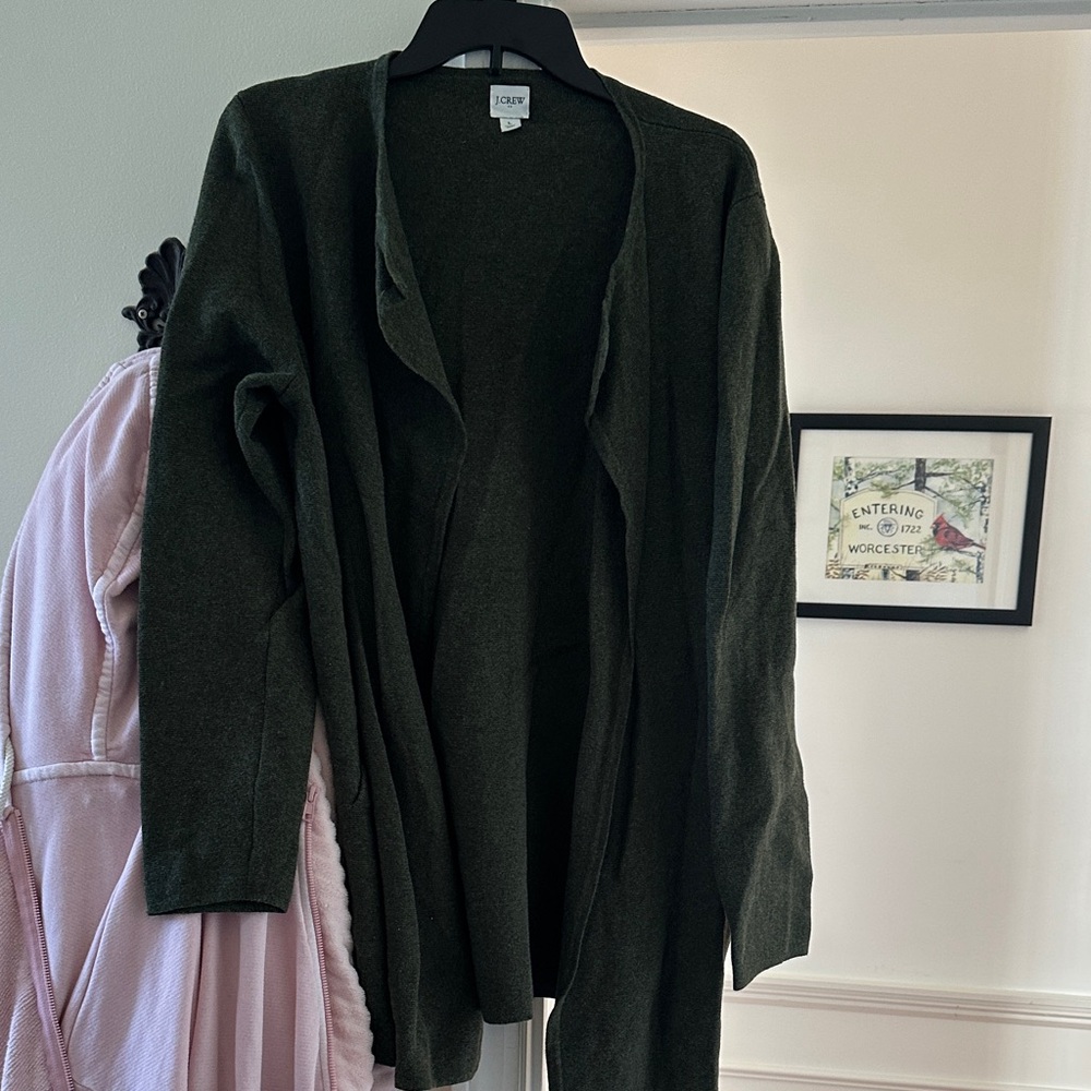 J. Crew Women's Dark Green Cardigan